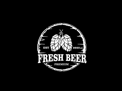 fresh beer logo vintage