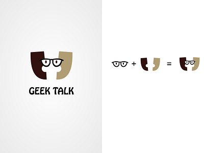 geek talk logo concept