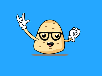 funny cartoon potato
