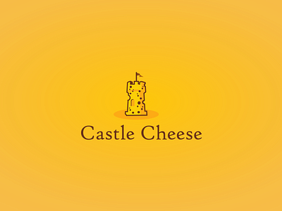 Castle Cheese logo banner brand branding business care cartoon castle cheese company cooking delicious happy holiday logo logo design mascot safe security strong taste