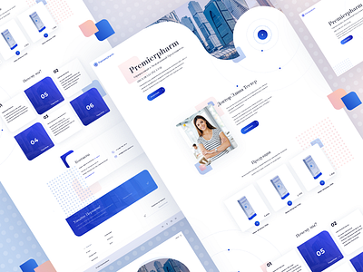 Premierpharm cosmetic cosmetology design footer landing light moscow russian store subscribe ui ux web web design