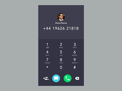 Dial Pad call design dial dial pad dialer flat pad phone ui