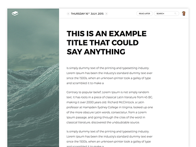 Personal Blog Post blog clean design minimalist post read simple type ui website