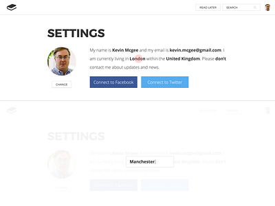 Edit User Settings design details edit flat light profile settings ui user web