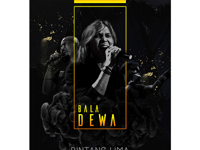 baladewa3 black white design dewa19 poster art