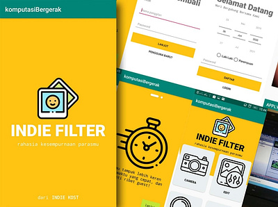 UI indie filter android app art filter indiefilter ui design