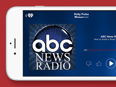 WIP: landscape view for iPhone 6+ iheartradio iphone iphone 6 landscape product design ui wip