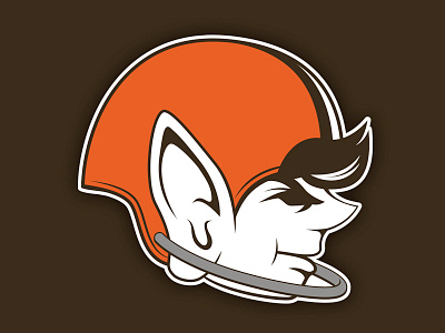 Browns Logo Redesign brownie browns cleveland logo mascot nfl redesign