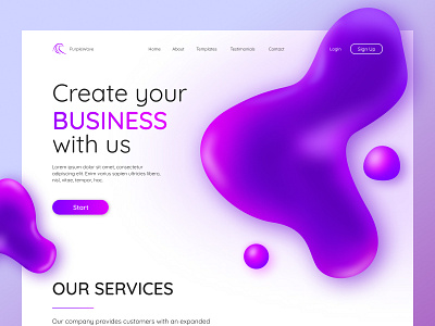 PurpleWave Website branding business consulting graphic design illustration landing logo ui ux
