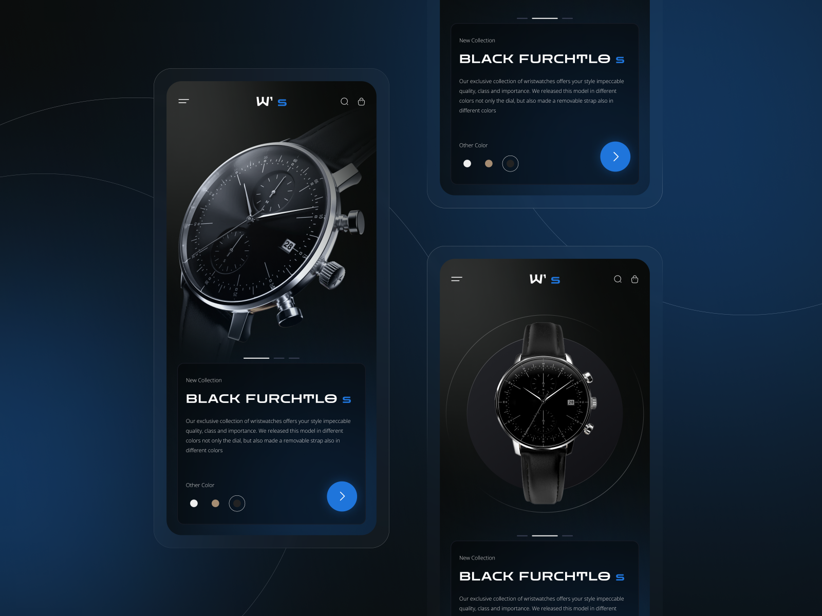 Watch Collection App by evasenina_ for D4 group on Dribbble