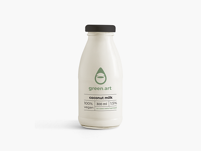 Vegetable milk brand branding coconut coconut milk design eco graphic design logo milk vegetable vegetable milk