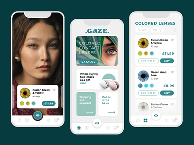 Mobile App for lens store