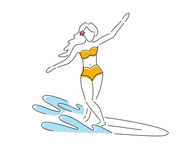 Summer hawaii island life surf surfer girl surfing tropical waves