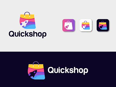 Online Shopping - Ecommerce logo design | Quick Shop logo