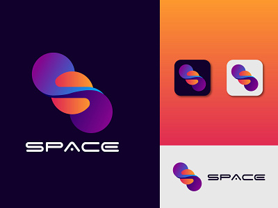 Space - Colorful Modern Corporate Brand Identity Design astronaut brand identity branding branding design colorful logo corporate logo cosmos creative logo design logo minimalist logo modern logo planet rocket rocket logo space space logo spaceship spacex vector