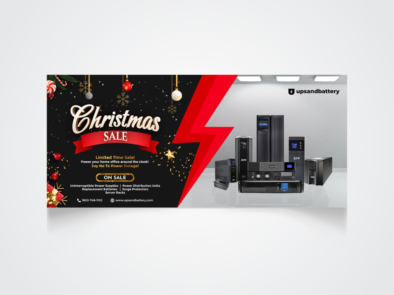 Merry Christmas Promotional Sale Banner Design by Vectjoy on Dribbble