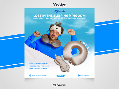 Social Media Banner Design | Instagram Post | Neck Pillow Ads