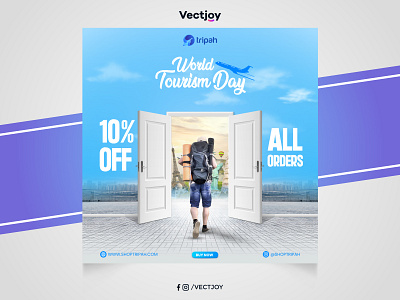 World Tourism Day Poster | Banner Ads Design branding branding design design graphic design international tourism day social media banner social poster tourism day travel day world tourism day