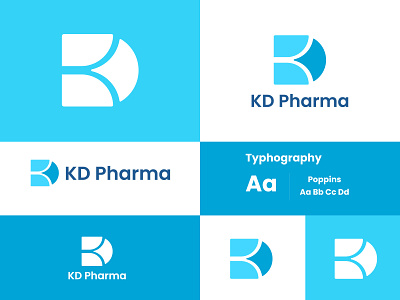 KD Pharma - Medicine Company Logo branding branding design corporate logo design doctor fresh health logo medical medicine monogram pharma pharmacity