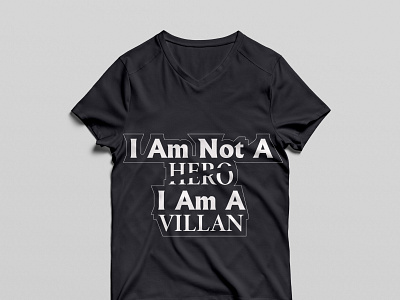 '' I Am Not A Hero '' - tshirt Design adobe photoshop creative emamul hasan graphic design photoshop tshirt tshirtdesign