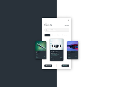Minimalist drone shop design app app design application drone ecommerce figma figma design figmadesign ui ux ux ui uxui web design webdesign website website design