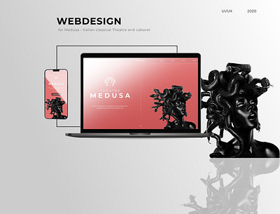 Medusa - Personal Website figma figma design ui ux ux ui uxui web design webdesign website website design