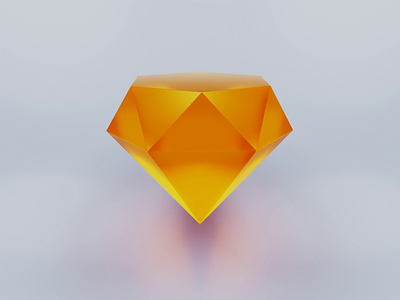Diamond 3d 3d animation animation blender c4d diamond icon logo motion orange render sketch test