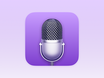 Podcasts app store icon icon icons ios icon ios14 iphone microphone podcasts realism replacement sketch skeuomorphic skeuomorphism texture theme ui vector