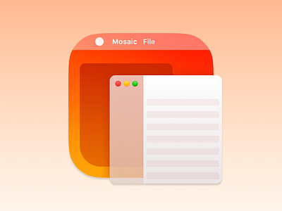 Mosaic App Icon app big sur branding icon icons mac macos macos big sur management mosaic ui vector window