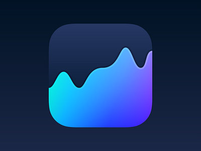 Stocketa app app icon glow gradient icon icons ios iphone iridescent logo process sketch stock stocks ui vector