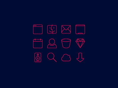 Glyphs glyphs outline practice shape sketch ui vector