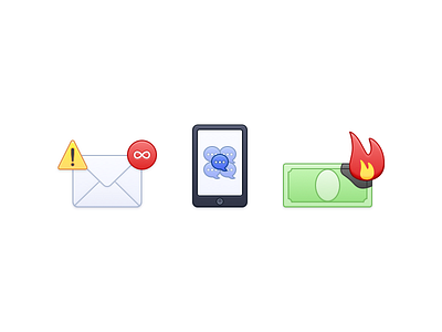 Distractions v2 icon icons mac macos mail messages money notification osx phone vector