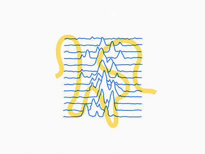 Pulsar abstract branding illustration illustration design joy division logo music print printing process pulsar radio sketch sketchbook ui waves