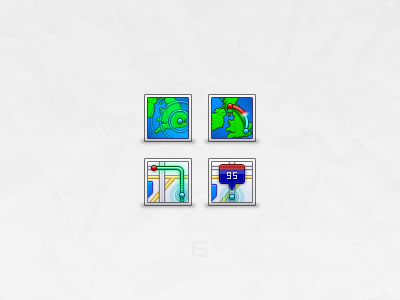 Maps 48px icon map maps point road set