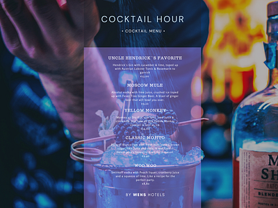 Cocktail Menu