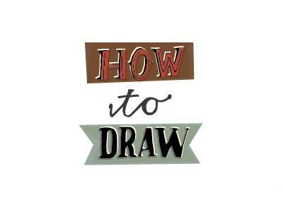 How To Draw hand drawn layers lettering type vector graphic
