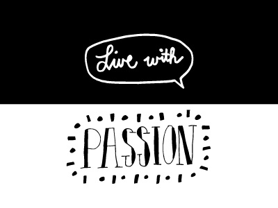 Live With Passion font hand lettering illustration lettering live with passion type vector graphic