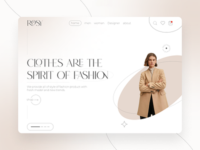 Rosy - Web  UI (fashion) #campaign rosy