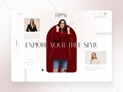 Rosy - Web UI 2  (fashion) #campaign rosy