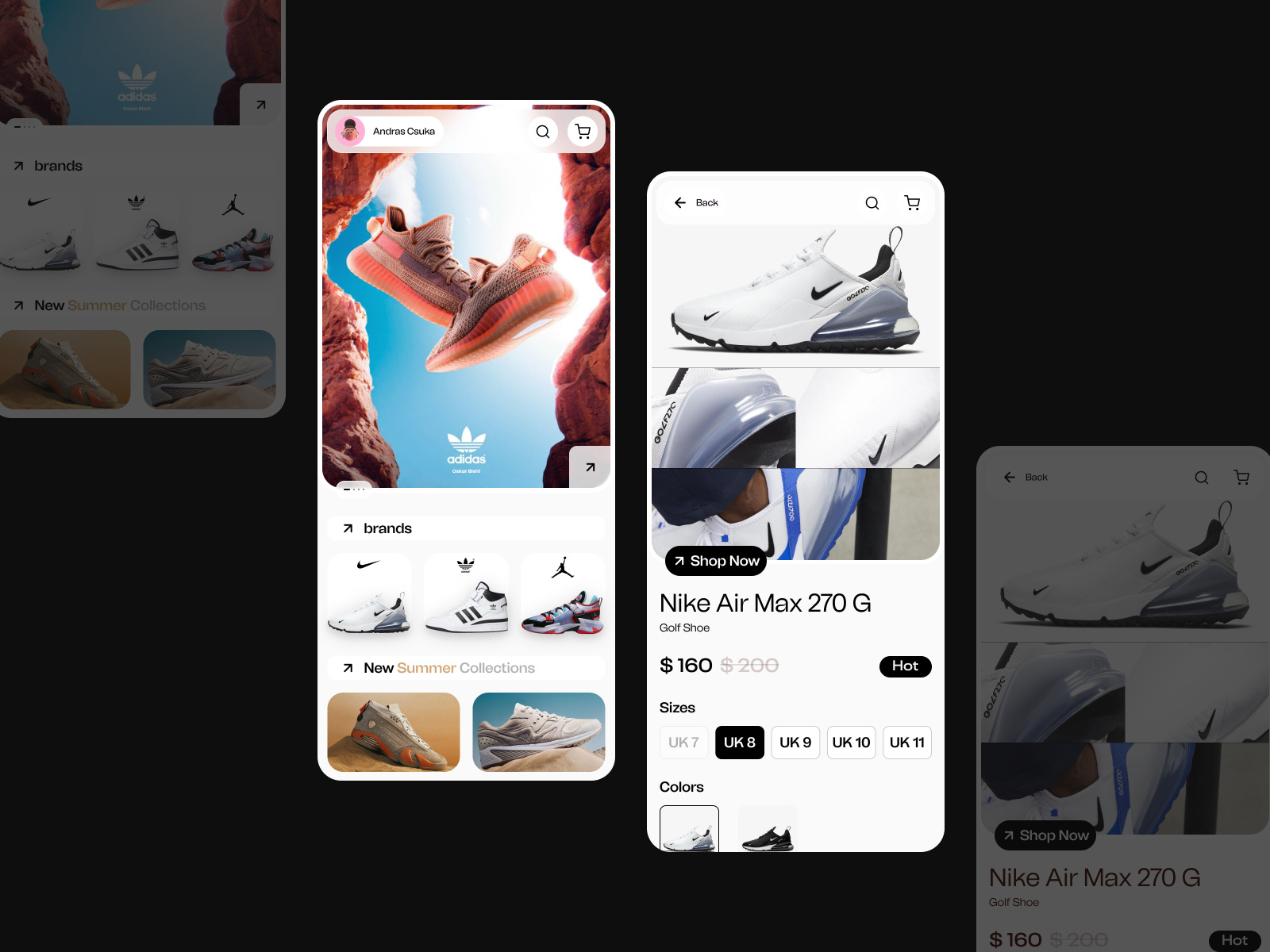 Shoes app UI/UX by Shan.design on Dribbble