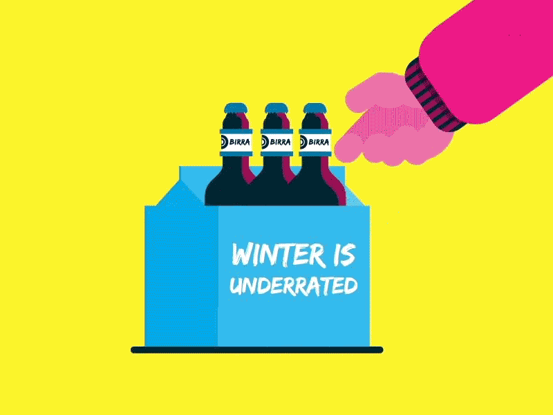 Winter Is Underrated animation animation 2d beer drinking winter