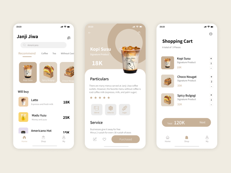UI Apps Janji Jiwa Coffee by Haura AzZahra on Dribbble