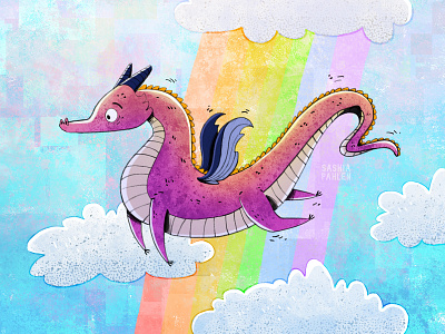 A little dragon in the sky