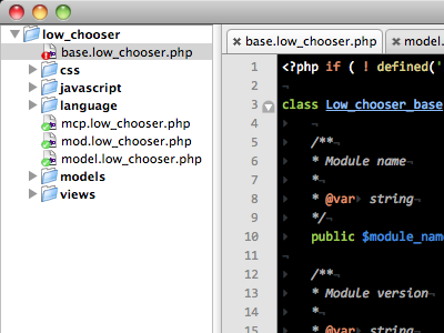 It's Only A Model. Shhh! addon code expressionengine low chooser module textmate