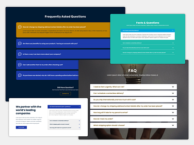 Website FAQ Design 092 answers customer care daily ui design faq frequently asked questions help center questions ui ui design uiux user interface ux ux design web design web section website wesite design