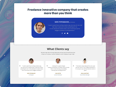 Testimonial Design 092 client opinion daily ui design figma option review section service testimonial ui ui design uiux user interface ux web design website