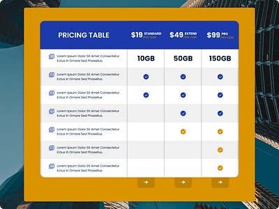Pricing Page component dailyui 030 design figma package plans pricing pricing plan pricing table table ui uiux web design web section website