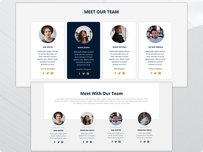 Team Member Design dailyui design figma our team tea team team member ui design uiux web design website