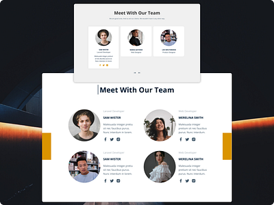 Team Member Page dailyui design team team member ui ui design uiux user interface ux web design website
