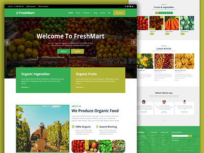FreshMart Landing Page